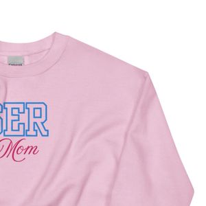 Sweat-shirt unisexe brodé Mom, rose clair, col rond, en polaire douce, décontracté, pour tous les jours, style athlétique confortable - Product Image 6