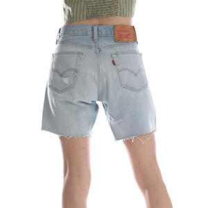 Pantalones cortos de mezclilla azules vintage para hombre, pantalones cortos informales ajustados para exteriores, tela cómoda - Product Image 3