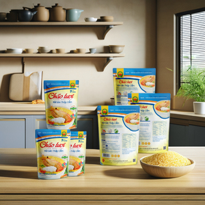 Gachas de avena frescas de mariscos mixtos sin conservantes de ISO HACCP Fabricante de Vietnam Directamente MRE Comidas listas para comer Congee asiático - Product Image 1