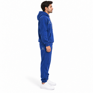 Ensemble de survêtement en molleton doux 100% coton écologique, veste à capuche et pantalon de jogging, vêtements de sport d'hiver, gym, fitness, entraînement, décontracté - Product Image 2