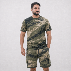 Conjunto de Dos Piezas para Hombre, Camiseta Ligera y Pantalones Cortos, Ropa de Verano, Moda Urbana Personalizada - Product Image 5