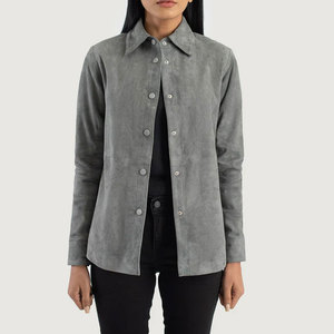 Wholesale Women Genuine Suede <b>Leather</b> <b>Jacket</b> Custom Design Ladies Soft Suede Coat Women Suede <b>Leather</b> <b>Jacket</b> Soft Touch OEM - Product Image 1