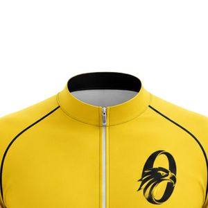 Men's Yellow Zipper Sublimation Print <b>Cycling</b> Jersey Short Sleeve <b>Cycling</b> Top Professional Bike Racing Wear Sports Clothing - Product Image 3