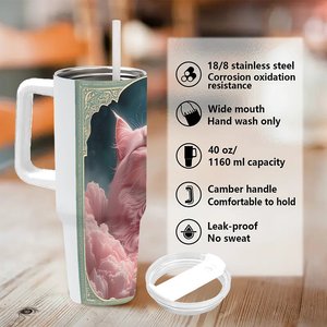 <b>Large</b> Stainless Steel Tumbler 40oz With Straw For Sports Day Team Building - Product Image 5