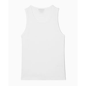 Débardeur décontracté en coton côtelé respirant à col en V, coupe ajustée, 100 % personnalisable, service OEM, logo personnalisé pour hommes, vente en gros - Product Image 4