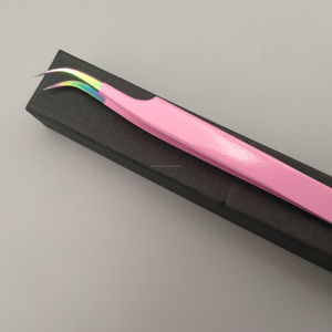 Pince à cils courbée pour isolation de volume, outil professionnel pour extensions de cils - Product Image 5