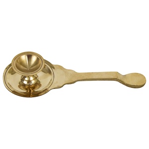 Support de brûleur à camphre en laiton fait main, lampe à huile polie décorative pour anniversaire, Noël, Pâques - Product Image 1