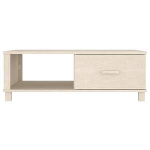 HAMAR tavolino in legno massello pino miele marrone 39.4 "x 21.7" x 13.8" - Product Image 5