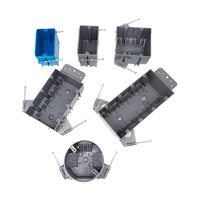 Caja de PVC de 22 Cu para un solo interruptor/toma de corriente, nueva, para montaje con clavos, no metálica, nivel de protección IP65