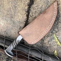 Cuchillo de Cocina Jexmoo, Hecho a Mano, de Grado Industrial, Estilo Medieval Antiguo, Forjado en Acero al Carbono, Multifuncional, Personalizable (DIY), OEM