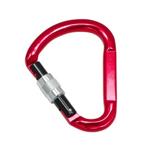 HMS รูปไต้หวัน 22KN สําหรับกีฬาป่าอลูมิเนียม Carabiner ประตูเปิดขนาดใหญ่ - Product Image 1