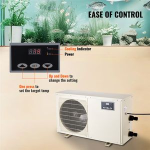 Refrigeratore d'Acqua Idroponico da 1.5 HP per Acquari da 500 Galloni (1892 L) con Compressore Silenzioso per Acqua di Mare e Dolce, Stile Moderno - Product Image 6