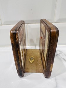 Porte-serviettes de luxe en bois et résine, décoration de table artisanale, élégant support à mouchoirs pour hôtel, restaurant, table à manger - Product Image 5