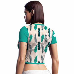 Camisetas cortas elegantes para mujer, ropa informal a la moda, camisetas cortas ajustadas para mujer en venta - Product Image 2