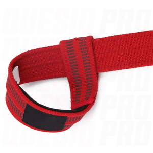 Sangle de musculation durable avec crochet, support de poignet élastique en coton robuste et personnalisé pour la gym, le fitness, l'entraînement, la force athlétique et les soulevés de terre - Product Image 4