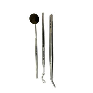Kit Profesional de Examen Dental, Juego de 3 Herramientas Dentales de Acero Inoxidable para Revisión Bucal, Limpieza e Higiene, para Dentistas - Product Image 3