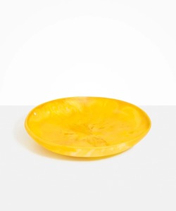 Bol en bois fait main, jaune, poli, design moderne, durable, non toxique, pour servir des salades, utilisation en fête, bols de luxe pour la maison et la cuisine - Product Image 1
