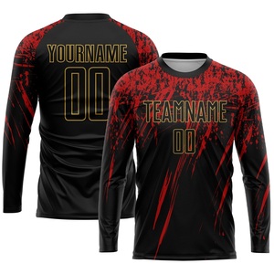 ชุดฟุตบอล OEM แบบกำหนดเอง ชุดทีมเพื่อประสิทธิภาพสูง พิมพ์ลายแบบ Sublimation เต็มตัว พร้อมโลโก้ ชื่อ และหมายเลขตามสั่ง ผู้ผลิตและผู้จัดจำหน่าย - Product Image 4