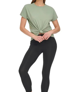 เสื้อยืดผ้าฝ้ายคุณภาพดี 100% สำหรับผู้หญิง แขนสั้น สีพื้น ระบายอากาศได้ดี น้ำหนักเบา สวมใส่สบายๆ ชุดลำลองฤดูร้อน เหมาะสำหรับกิจกรรมกลางแจ้ง - Product Image 3