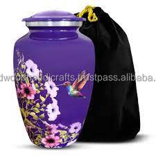 Venta caliente de alta calidad hermoso diseño latón adultos urnas de cremación para cenizas urnas hechas a mano urnas funerarias - Product Image 1