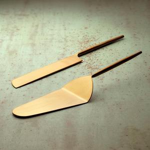 Juego de espátula de mantequilla y cuchillo de queso de mesa para restaurante Hoteware, mango forjado a Mano para Cortar y servir queso de acero inoxidable - Product Image 2