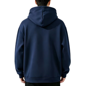 เสื้อฮู้ดโอเวอร์ไซส์ผู้ชายแบบใหม่ คอปกติดกระดุม ทนทาน สีพื้น เรียบง่าย สไตล์ลำลอง ผ้าเฟรนช์เทอร์รี่ แขนยาว เหมาะสำหรับใส่ในฤดูใบไม้ร่วง - Product Image 2