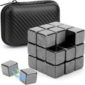 Palline Antistress Magnetiche per Adulti, Giocattolo Magnetico da Ufficio, Cubi Rotolanti Neri Quadrati, Antistress Unico per Ufficio - Product Image 1