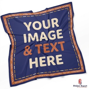 Ultimate Custom Printed Square <b>Scarf</b> Manufacturer <b>Silk</b> Feel Fashion Hijab Head Wrap Shawl Private Label OEM ODM India Factory - Product Image 3