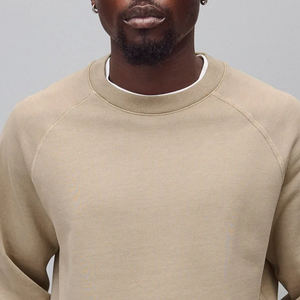 เสื้อสเวตเชิ้ตคอกลมทรงลำลองทันสมัยสำหรับผู้ชาย ขายส่งสำหรับการจัดจำหน่ายปลีกส่งระหว่างประเทศ แขนยาว พร้อมโลโก้แบบกำหนดเอง - Product Image 2