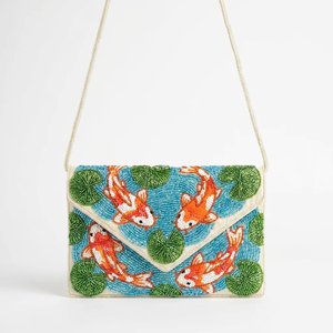 Elegante Bolso de Mano Bohemio con Cuentas de Cristal y Correa Única, Bordado Intenso, Cierre de Gancho y Bucle - Fabriva Exports, para Viajes y Uso Diario - Product Image 2