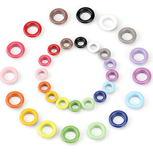 Œillets personnalisés en laiton et fer colorés pour la décoration de chaussures, sacs, ceintures et vêtements, finition peinture pulvérisée - Product Image 1