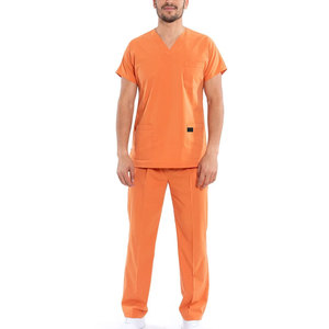 Factory Sale Premium Quality Woven Medical <b>Scrub</b> Suit 100% Cotton Customizable <b>Scrub</b> <b>Sets</b> with Needle Detection for Hospital Use - Product Image 2