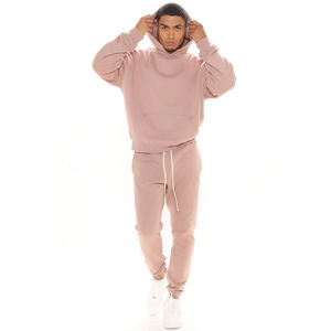 Ensemble sweat-shirt et short d'hiver surdimensionné pour homme, en polaire, grande taille, vêtements de sport décontractés, haute qualité - Product Image 6