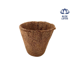 Pots à fleurs en fibre de coco Blue Lotus, biodégradables, écologiques, durables, pour jardin, design carré, non enduits, style vintage classique - Product Image 1