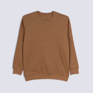 เสื้อวิ่งออกกำลังกายขายส่ง ผ้าฝ้าย 100% เสื้อสเวตเชิ้ตผู้ชายคอกลม ผ้าถักเรียบ ทรงปกติ สวมใส่สบาย - Product Image 2