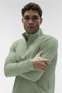 Custom Logo Men's Long Sleeve Athletic Top Half <b>Zip</b> Breathable Sports Fitness <b>Shirt</b> - Product Image 6