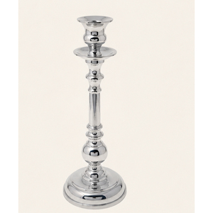 Vintage <b>Silver</b> Metal <b>Candlestick</b> Holder Elegant Taper Candle Stand for Wedding Centerpieces Christmas Home Decor and Hotel Use - Product Image 1
