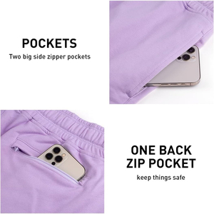 Pantalones Cortos Casuales Color Morado Pastel para Hombre, Tendencia 2026, Suaves al Tacto, para Gimnasio, con Logotipo Personalizado, Ropa Deportiva Profesional - Product Image 6