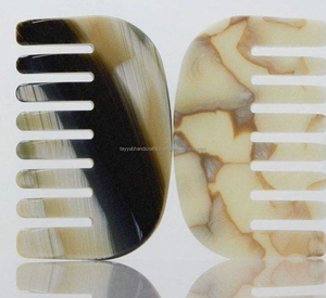 Peigne en corne de buffle écologique, animal marin, finition lisse polie, pour démêler et coiffer, en provenance d'Inde - Product Image 6