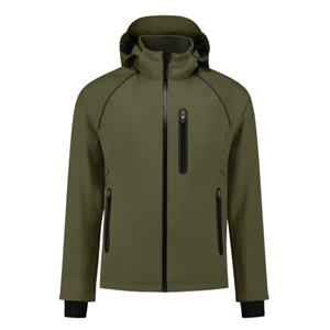 Men's Green Custom Made Breathable Regular Fit Canvas Windbreaker <b>Jacket</b> Winter Outdoor Sports <b>Jackets</b> For Men - Product Image 1