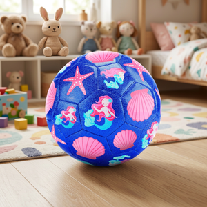 Ballon de football en PVC de bonne qualité, cousu à la machine, taille 3, surface à motif alvéolé, nouveau design, écologique, pour l'extérieur - Product Image 3