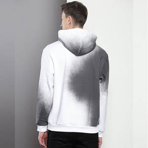 เสื้อฮู้ดดี้ผู้ชายผ้าฝ้าย 100% ปักลาย ทรงโอเวอร์ไซส์ สวมใส่สบาย เรียบง่าย ทันสมัย ทรงหลวม สีพื้น สไตล์สตรีท ฮิปฮอป - Product Image 2