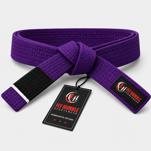Cinturones de Karate Personalizados, Sólidos, de Poliéster/Algodón, Transpirables, Unisex, para Adultos, Artes Marciales, Fusión sin Costuras, Servicio OEM, Talla Personalizada - Product Image 3