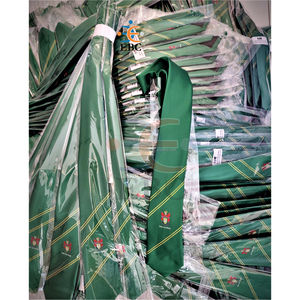 เนคไทยูนิฟอร์มใส่ได้ทั้งชายและหญิงเนคไทคุณภาพสูงทำด้วยมือทำจากโพลีเอสเตอร์สีทึบ - Product Image 2