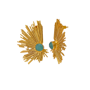 Pendientes Colgantes Chapados en Oro, Accesorio de Moda, Pendientes Chapados en Oro Resistentes al Agua, Joyería Resistente al Deslustre - Product Image 3