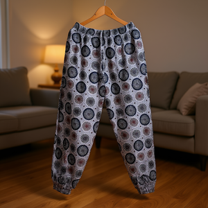 Pantalons pour adultes faits à la main, décontractés, respirants, 100% coton - Product Image 3