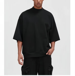 Camisetas HSI Lisas de Corte Holgado al por Mayor, Camisetas Casuales para Hombre Hechas en Pakistán, de Secado Rápido, 100% Algodón, Hechas en Pakistán - Product Image 6