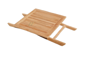 Mesa Auxiliar Plegable Ligera de Teca Sólida Bernie con Diseño Minimalista para Hoteles, Villas y Centros de Ocio - Product Image 2