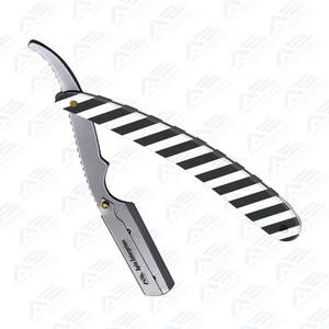 Nouveau rasoir à Double anneau avec poignée rasoir de sécurité en acier inoxydable pour coupe de cheveux barbe et sourcils toilettage outils de rasage - Product Image 2