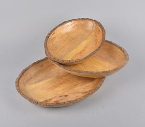 ชุดชามไม้แบบหมุนทำมือสุดสร้างสรรค์ชุดชามไม้3ชิ้นส่งตรงจากโรงงาน - Product Image 4